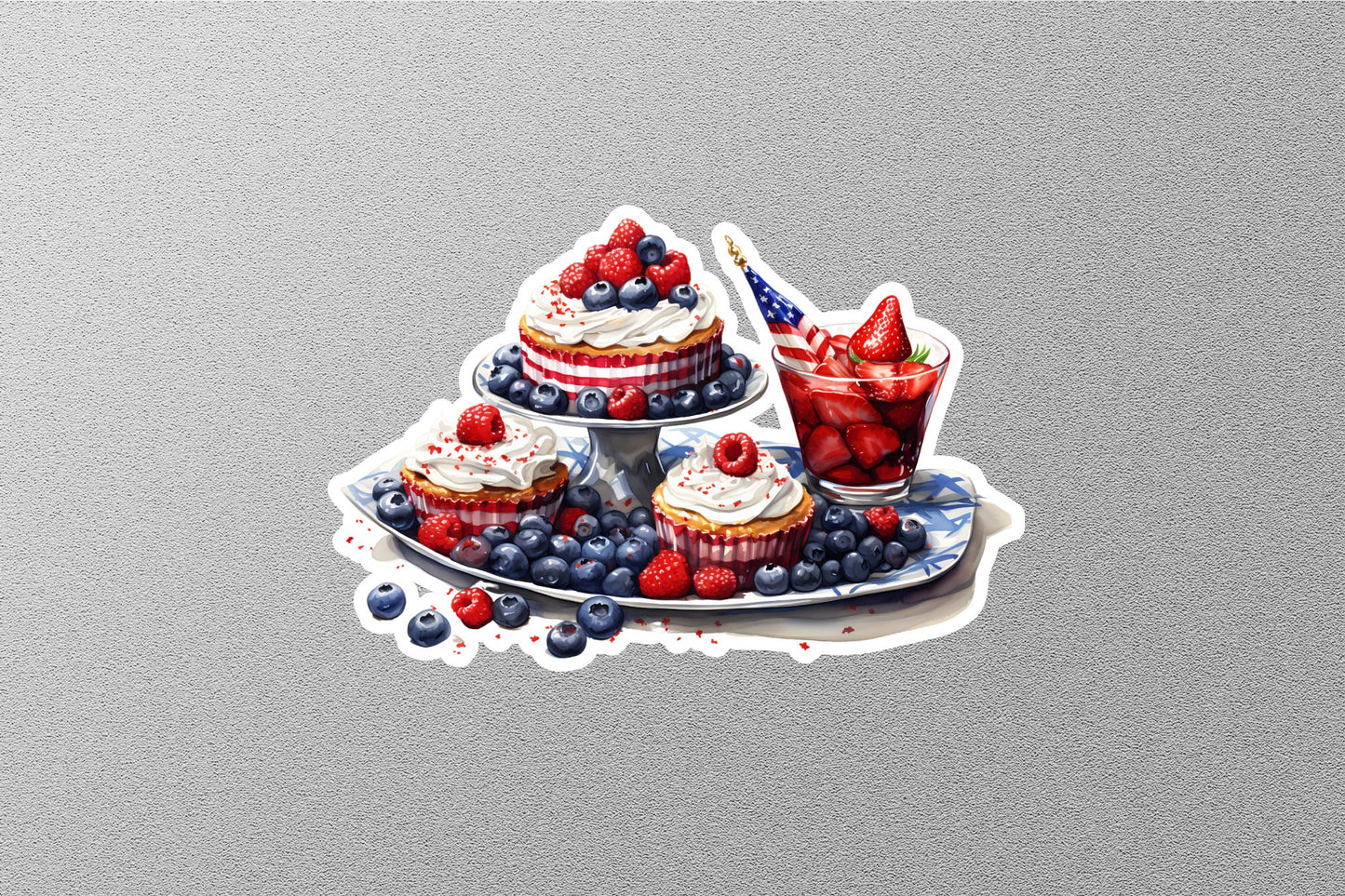 Wholesale Cestony American Flag Sticker
