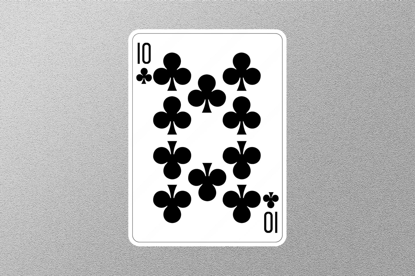 Wholesale 10 of Clubs Cards Sticker