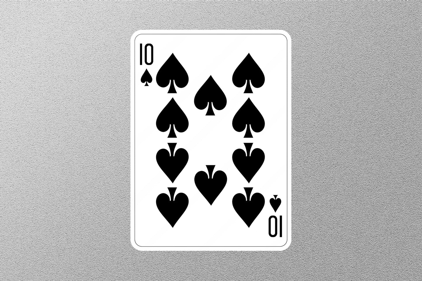 Wholesale 10 of Spades Cards Sticker