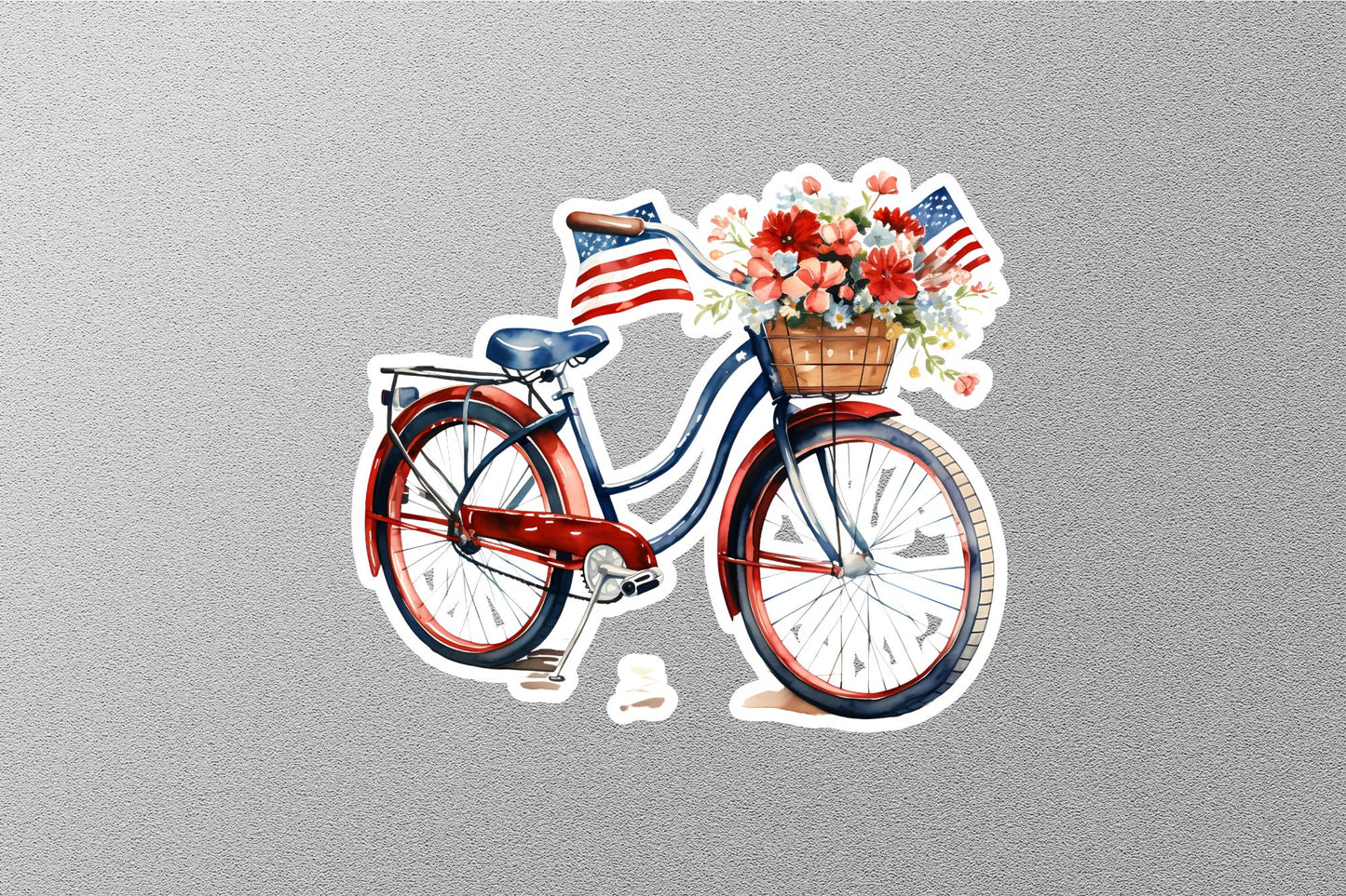 Wholesale American Flag Bed Bicycle Sticker