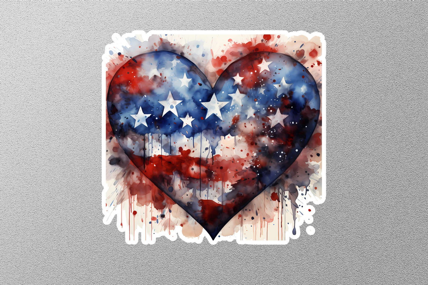 Wholesale American Flag Heart Sticker