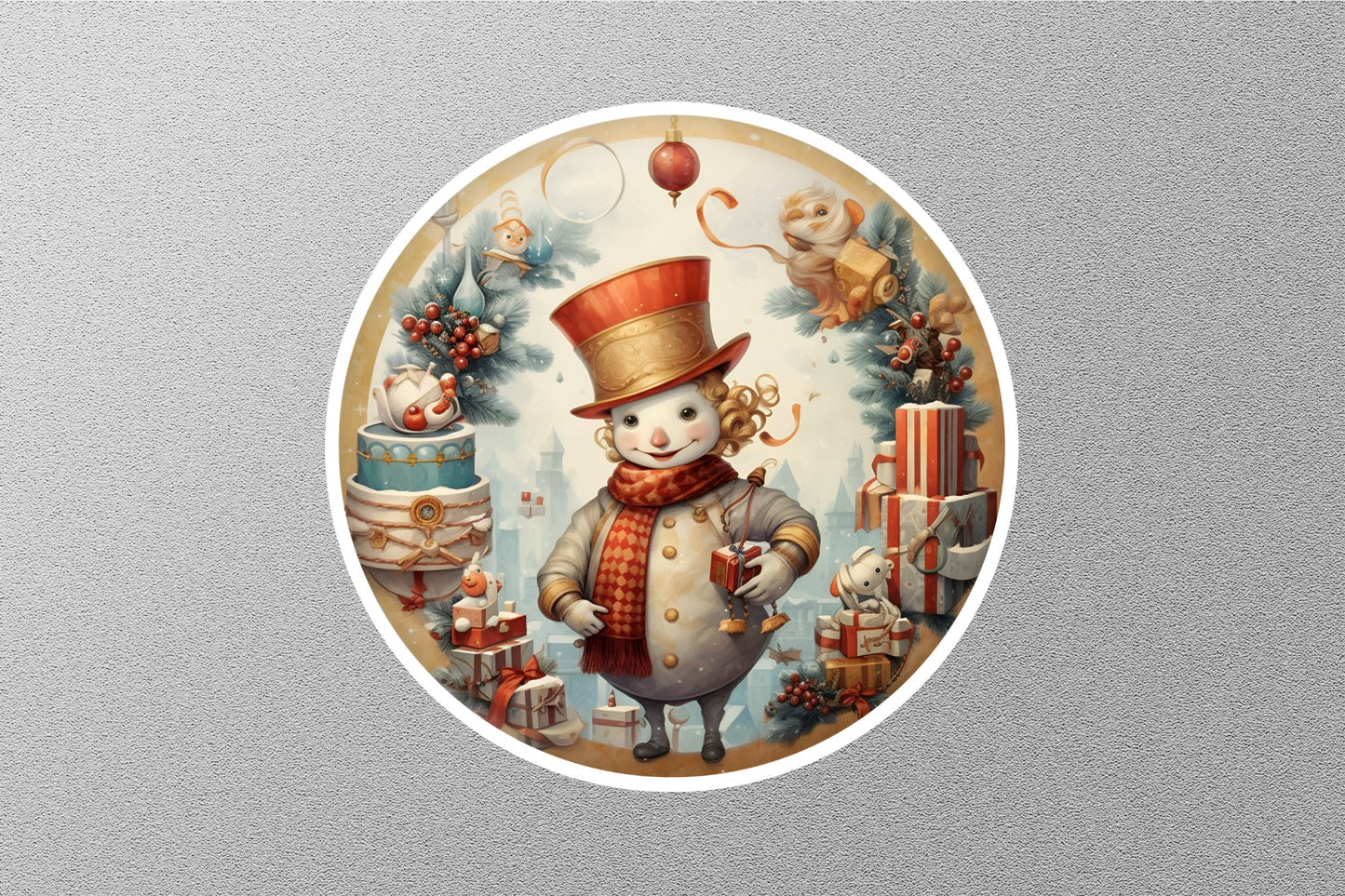 Wholesale Snowwomen Christmas Sticker