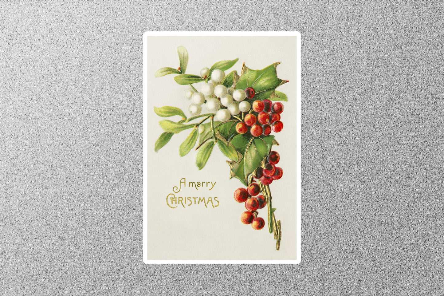 Wholesale Vintage A Merry Christmas Sticker