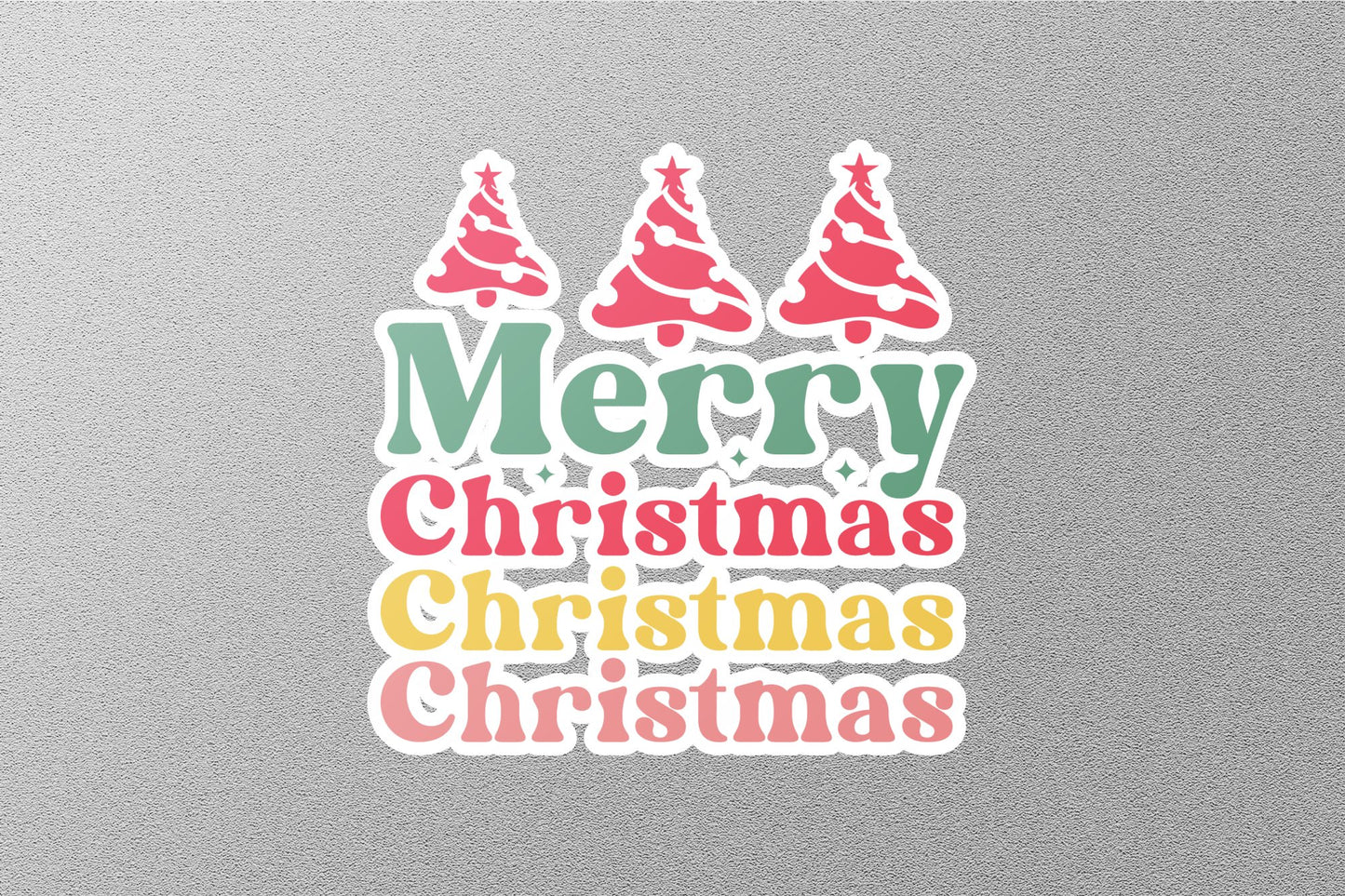 Wholesale Merry Christmas Upper Case Christmas Sticker