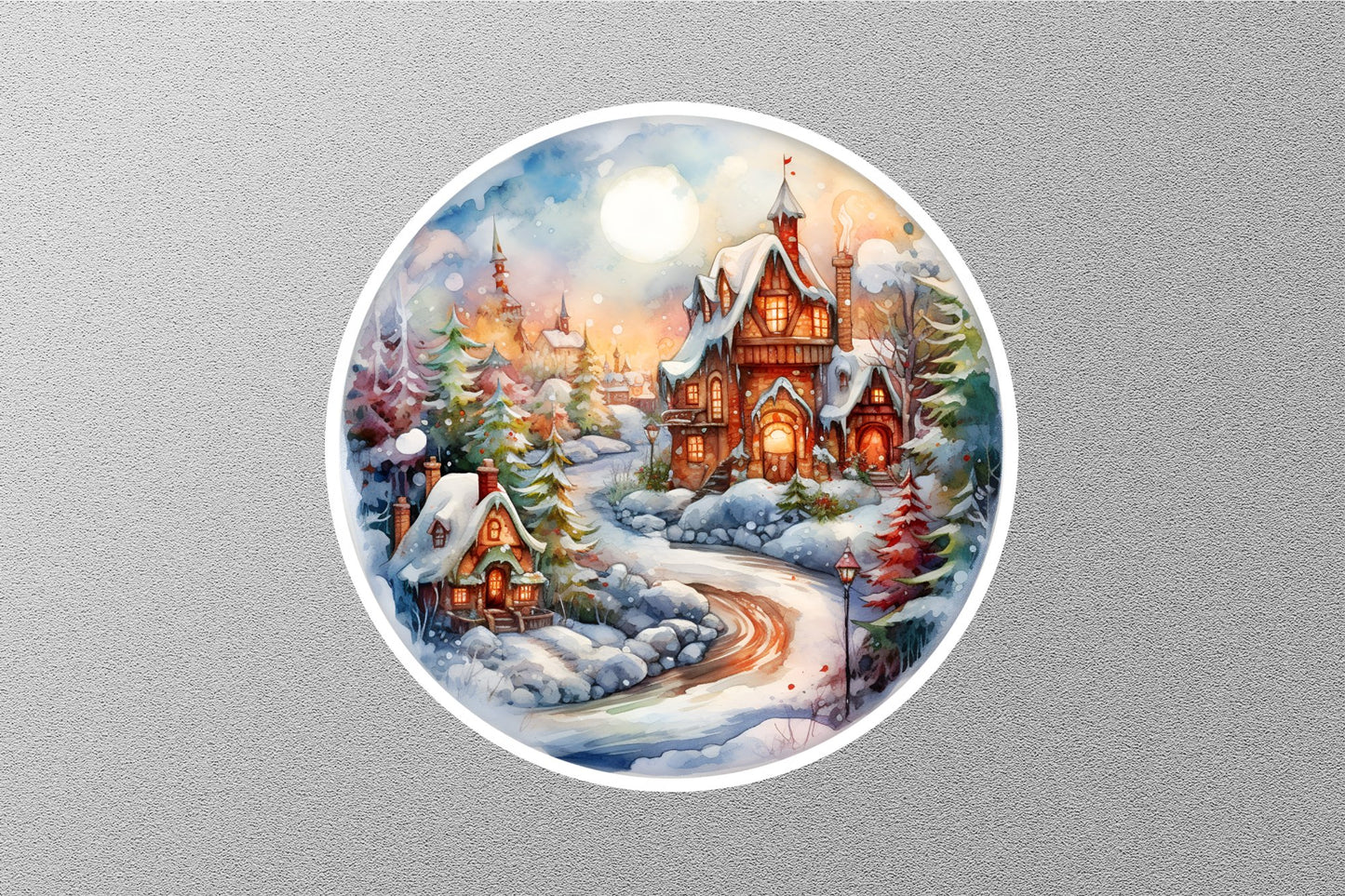 Wholesale Old House Christmas Sticker
