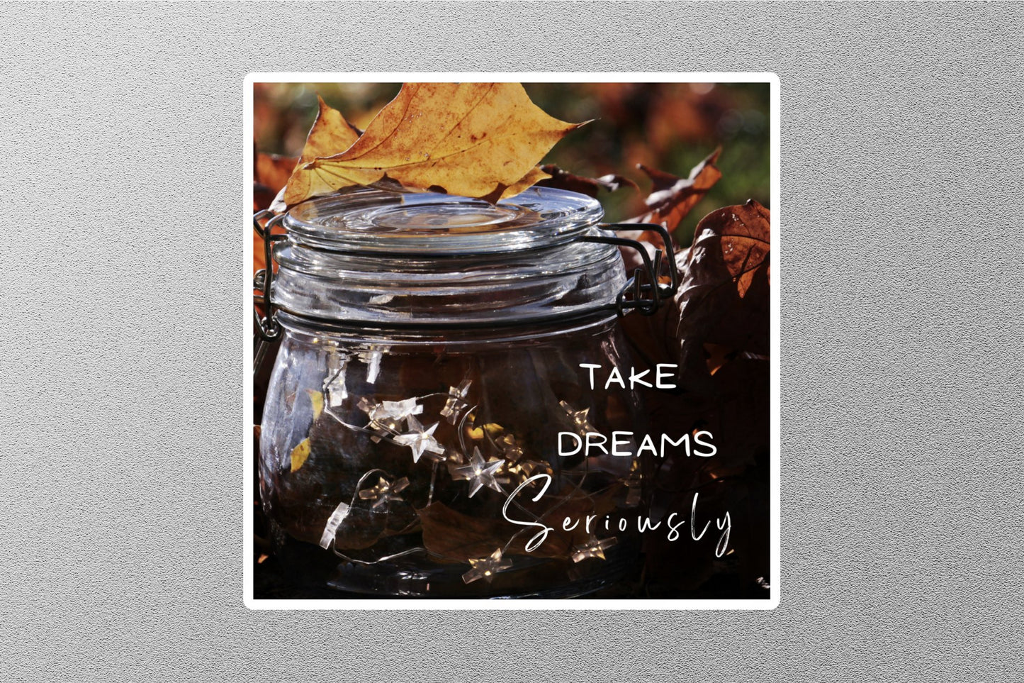 Wholesale Take Dreams Seriously Inspirational Quote Sticker
