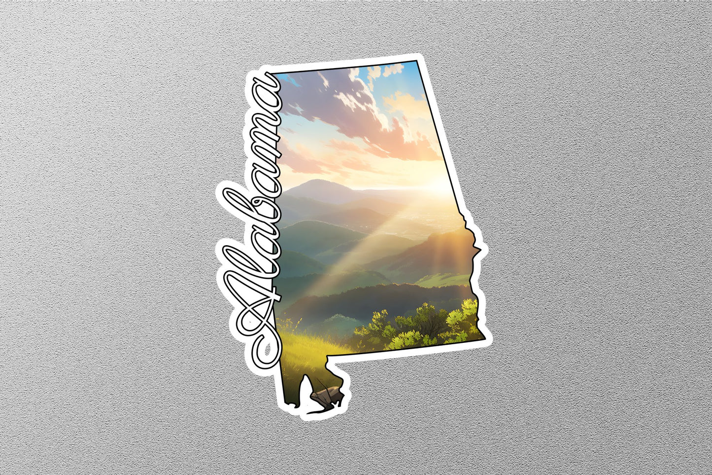 Wholesale Alabama Map State Sticker
