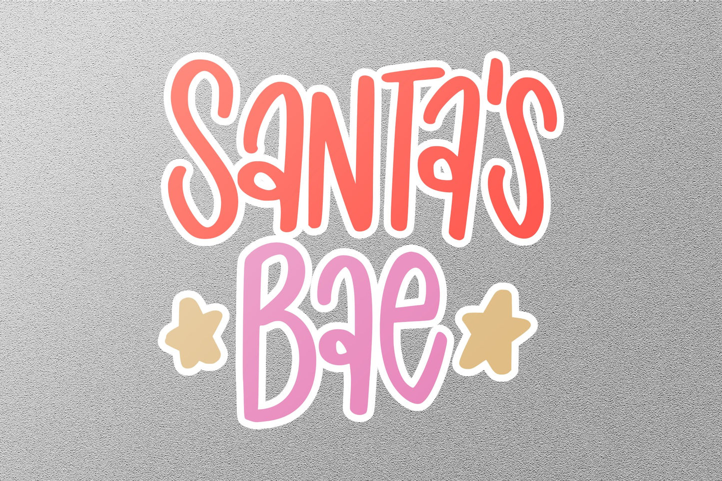 Wholesale Santa's Bae Christmas Sticker