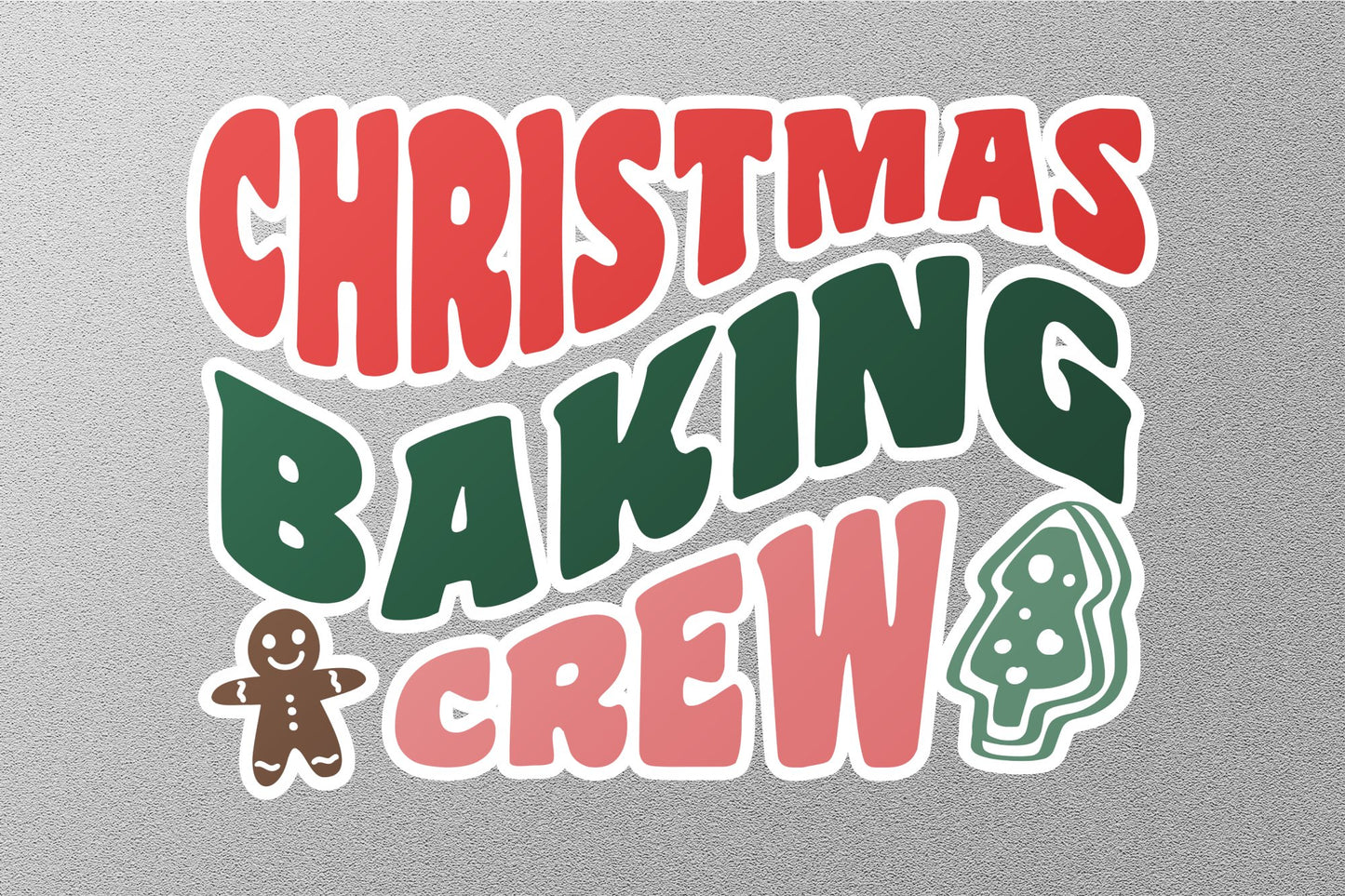 Wholesale Christmas Baking Crew Christmas Sticker