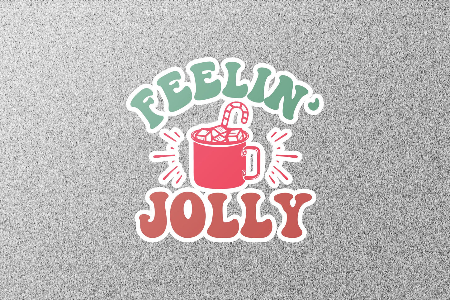 Wholesale Feelin Jolly Christmas Sticker
