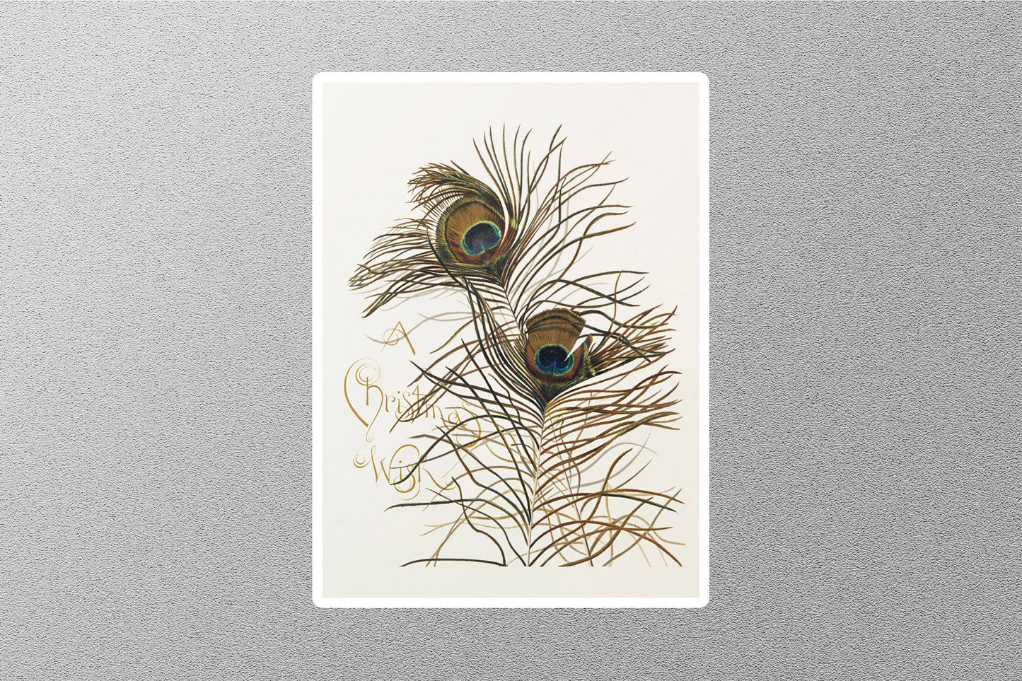 Wholesale Vintage Wish You a Merry Christmas Sticker