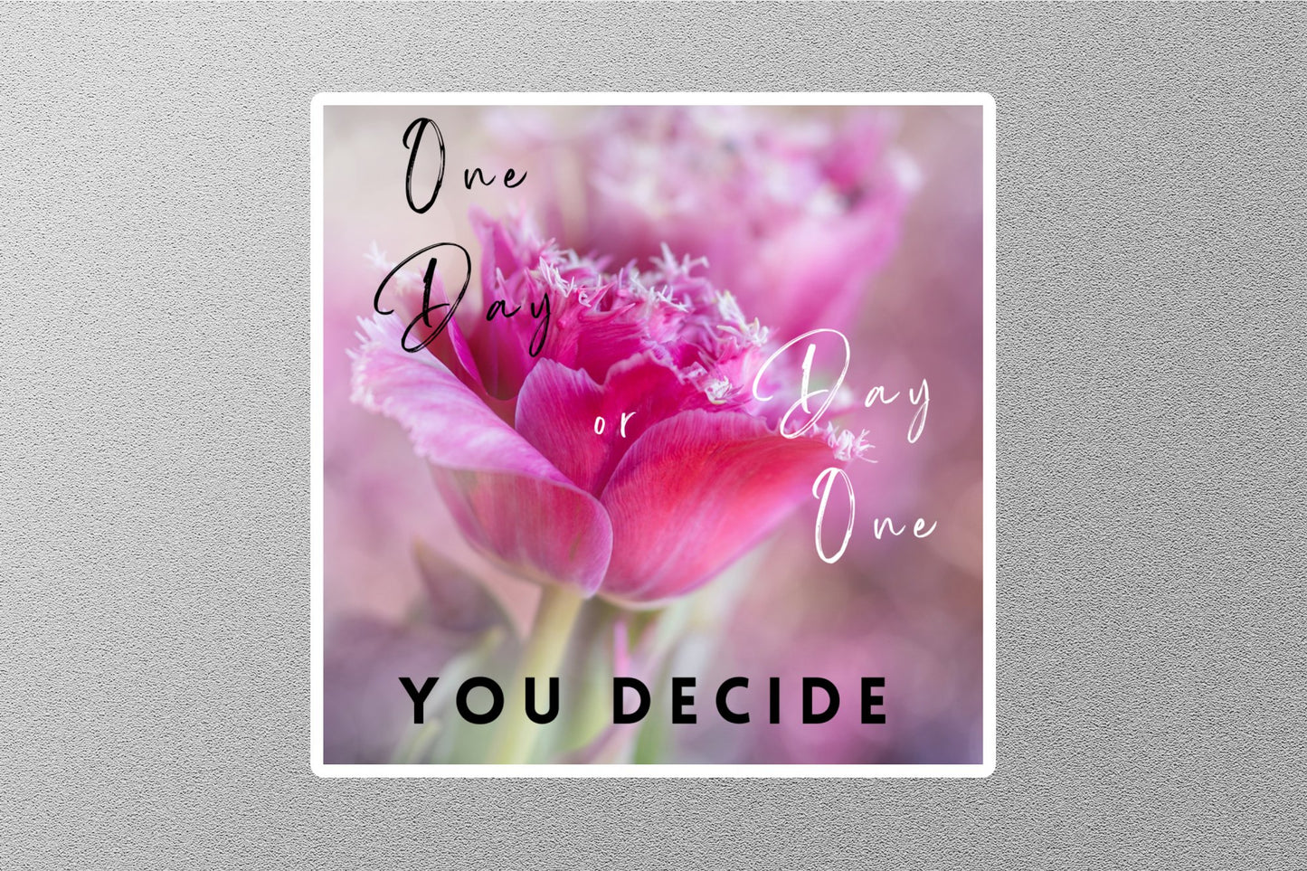 Wholesale One Day You Decide Inspirational Quote Sticker