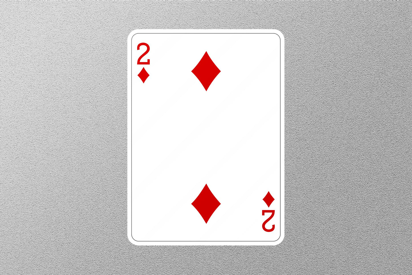 Wholesale 2 of Diamonds Cards Sticker