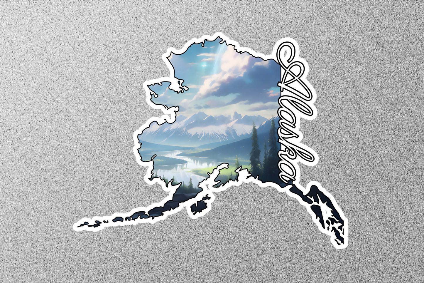 Wholesale Alaska Map State Sticker