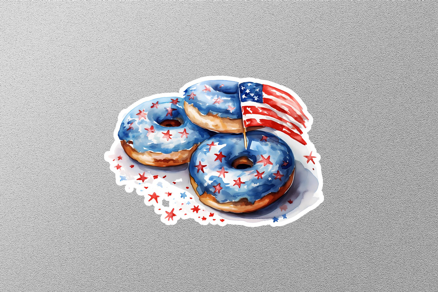 Wholesale American Flag Do Nuts Sticker
