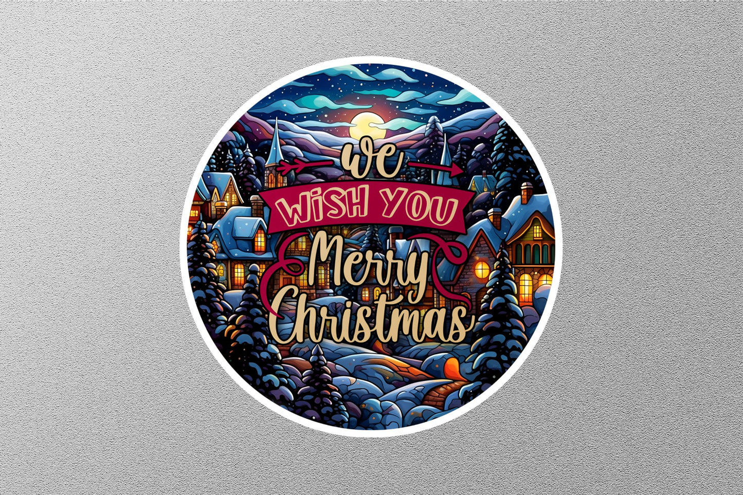 Wholesale We Wish You Merry Christmas Sticker