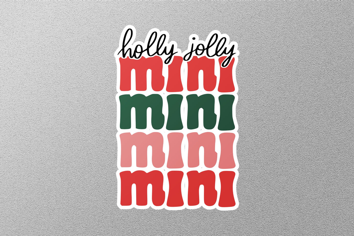 Wholesale Holly Jolly Mini Christmas Sticker
