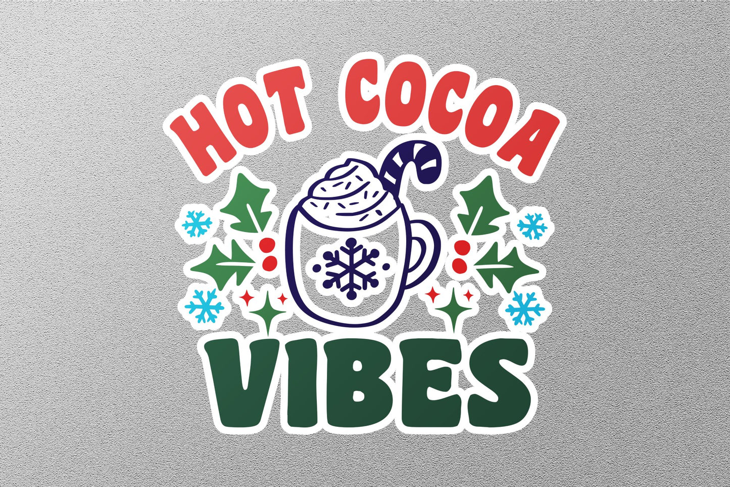 Wholesale Hot Cocoa Vibes Christmas Sticker