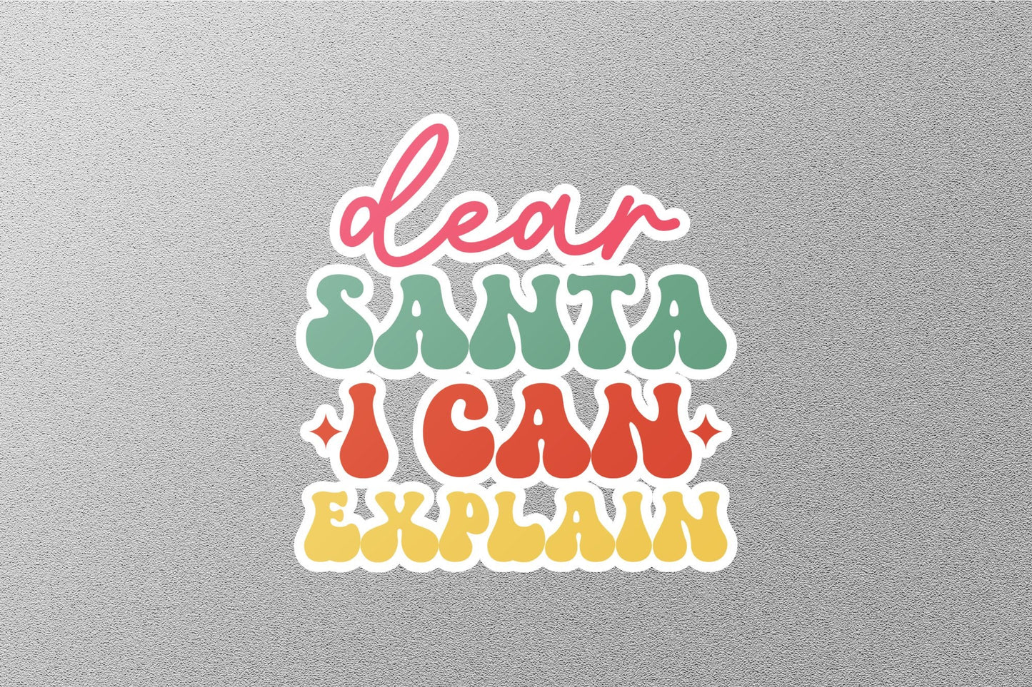 Wholesale Dear Santa I Can Explain Christmas Sticker