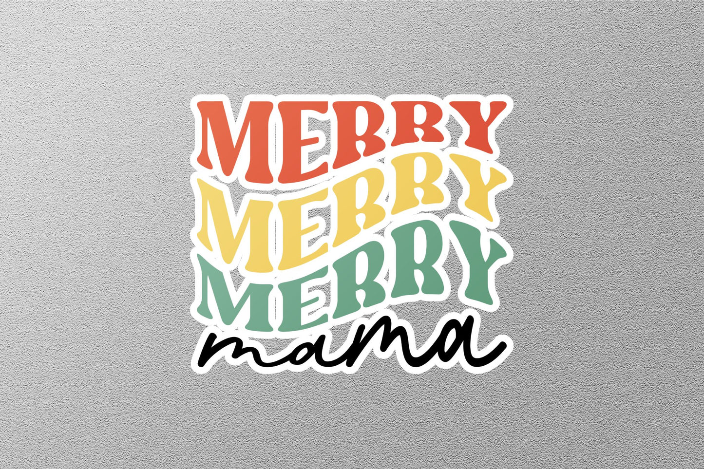 Wholesale Merry Mama Christmas Sticker