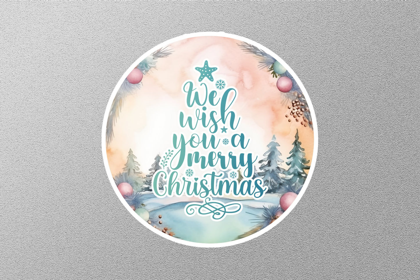 Wholesale We Wish You a Merry Christmas Sticker
