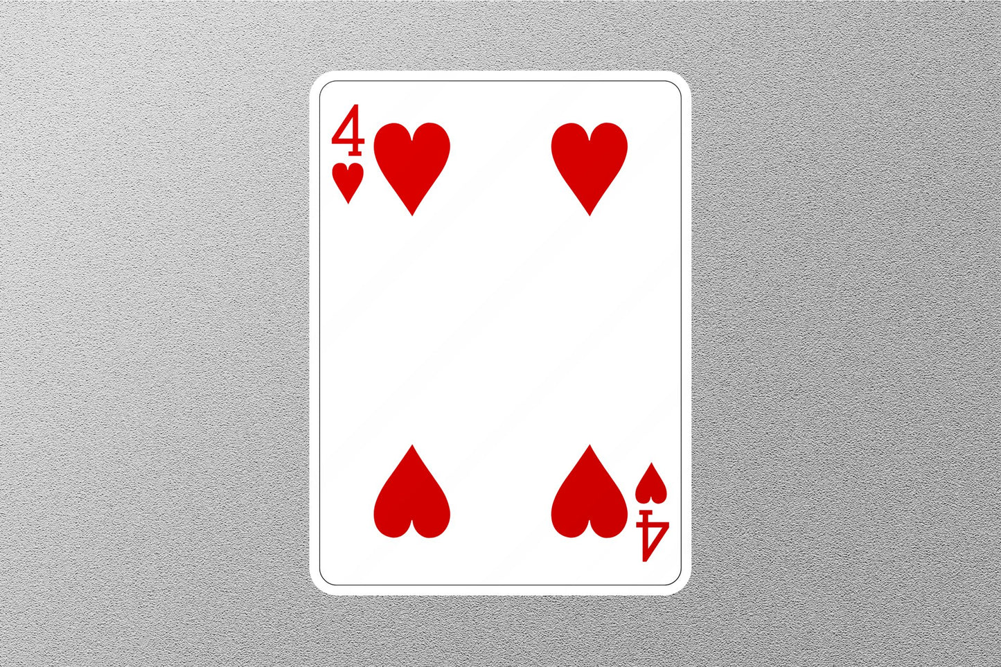 Wholesale 4 of Hearts Cards Sticker