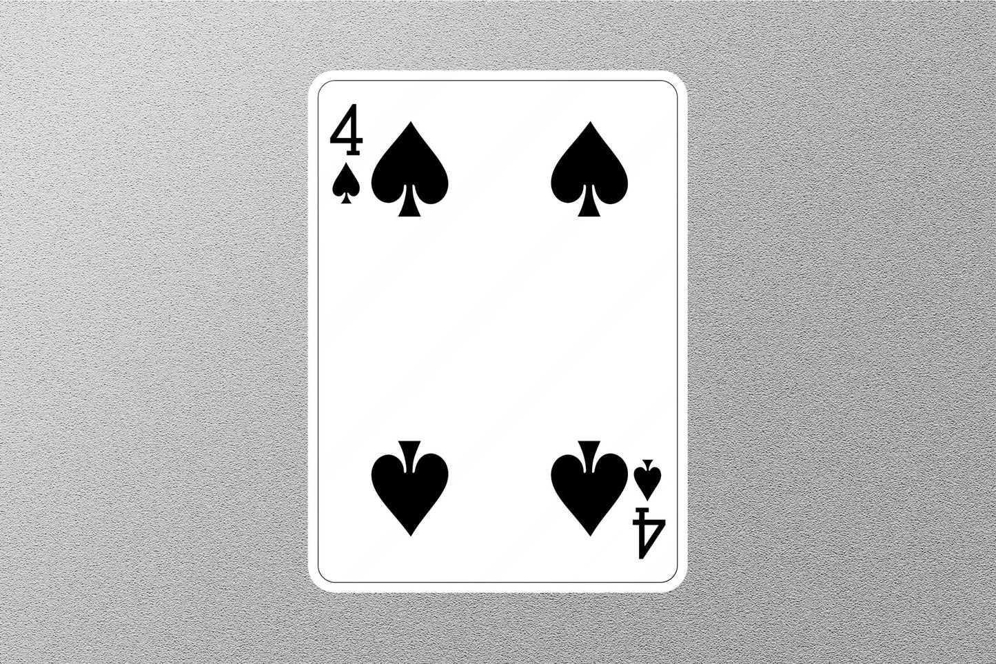 Wholesale 4 of Spades Cards Sticker