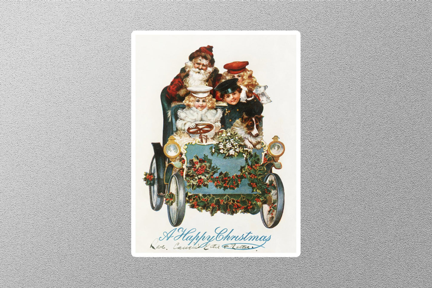 Wholesale Vintage A Happy Christmas Sticker