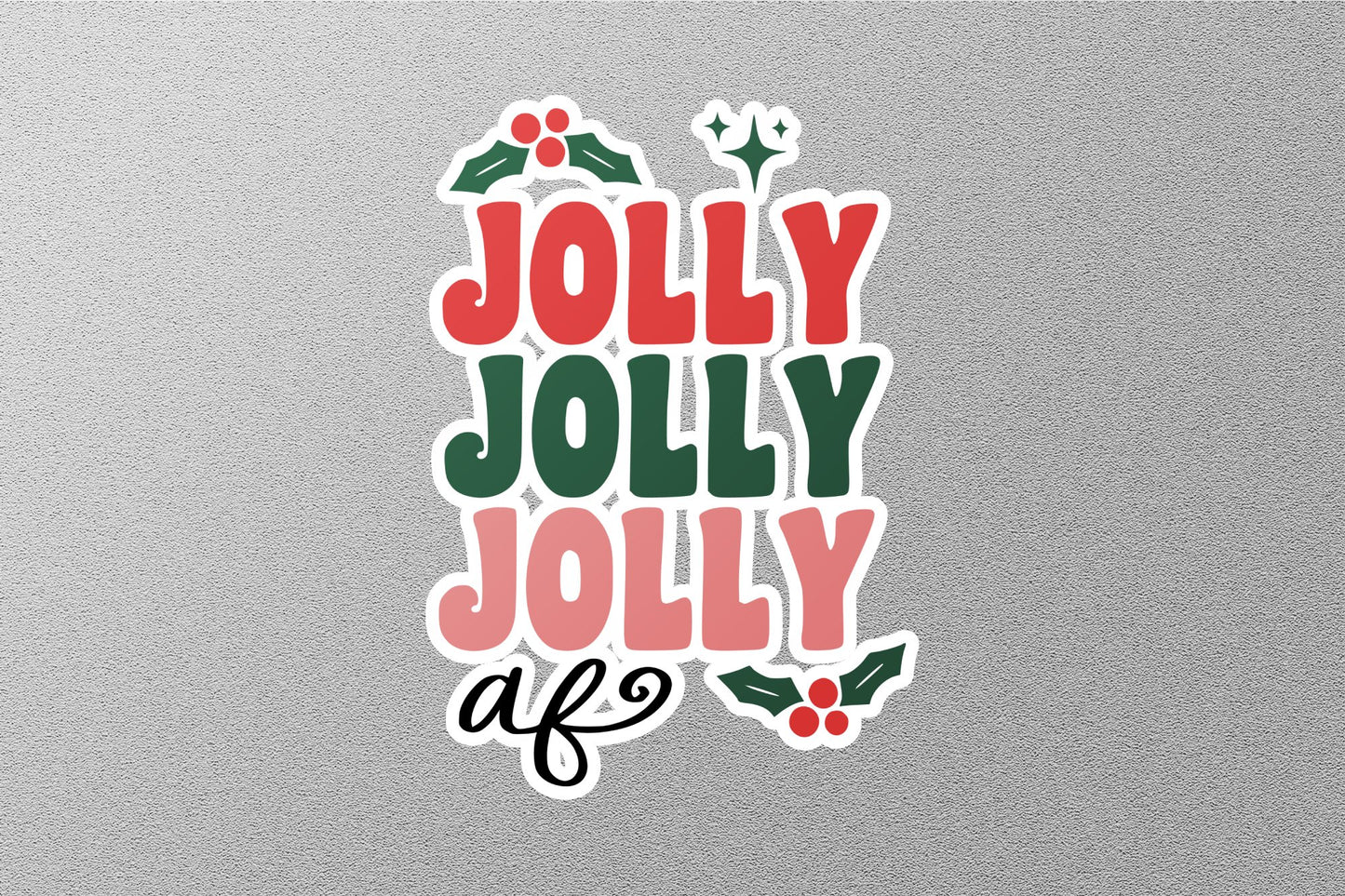 Wholesale Jolly Jolly Jolly Christmas Sticker