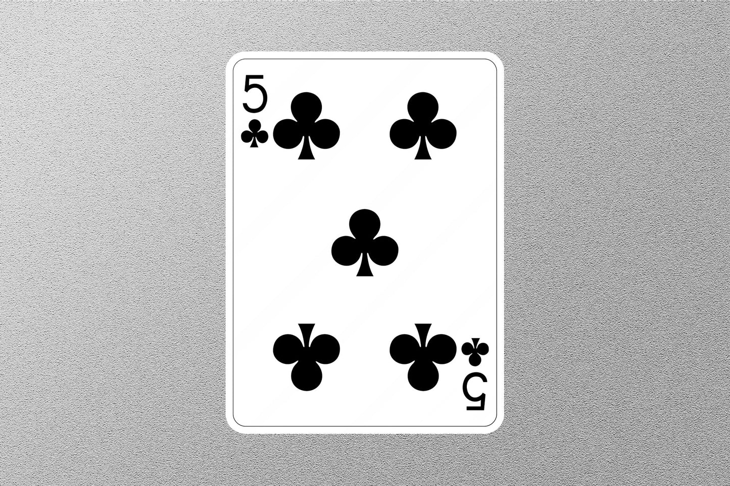Wholesale 5 Of Clubs Cards Sticker
