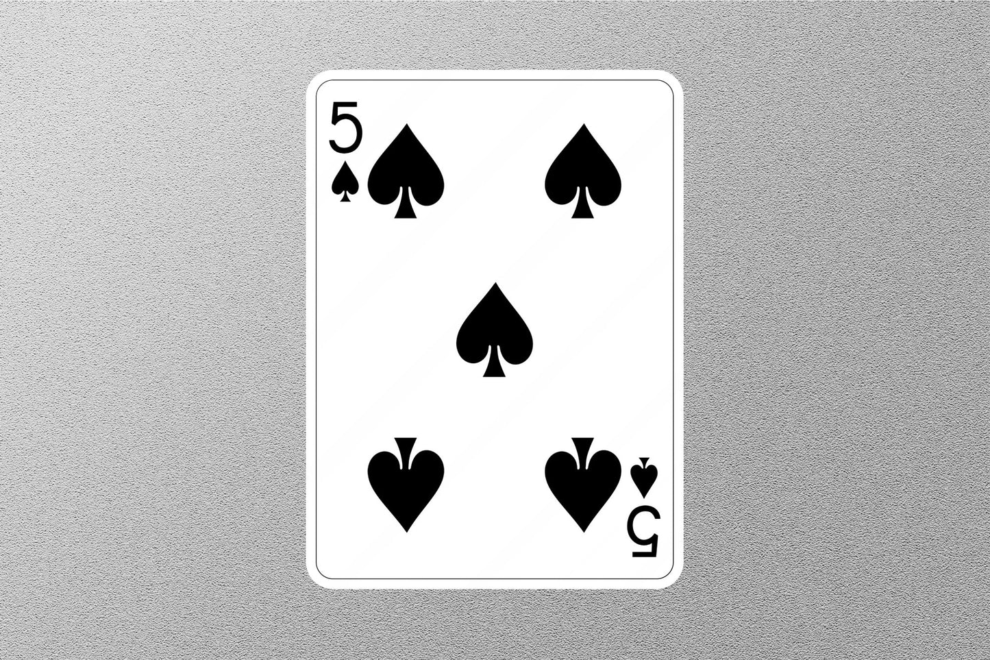 Wholesale 5 of Spades Cards Sticker