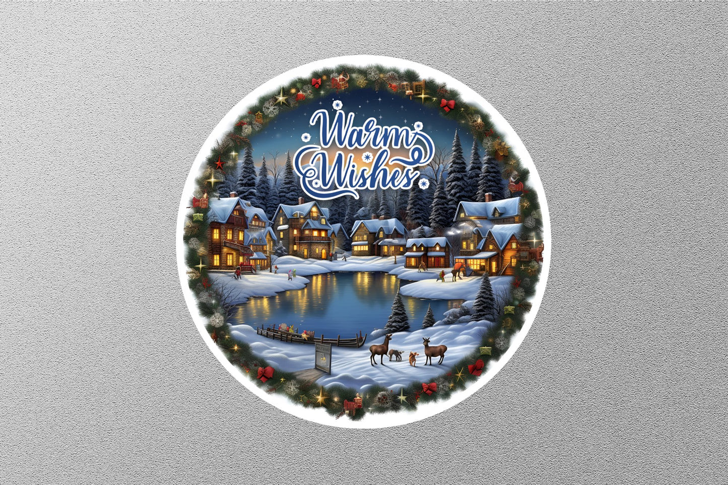 Wholesale Warm Wisher Christmas Sticker