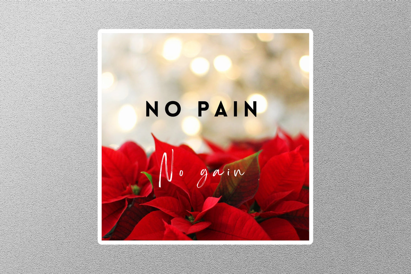 Wholesale No Pain No Gain Inspirational Quote Sticker