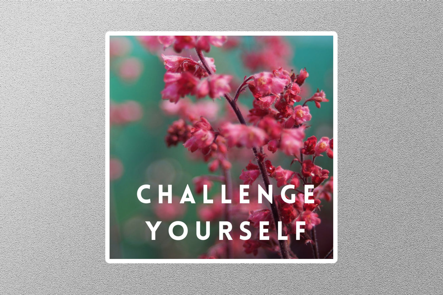 Wholesale Challenge Your Self Inspirational Quote Sticker