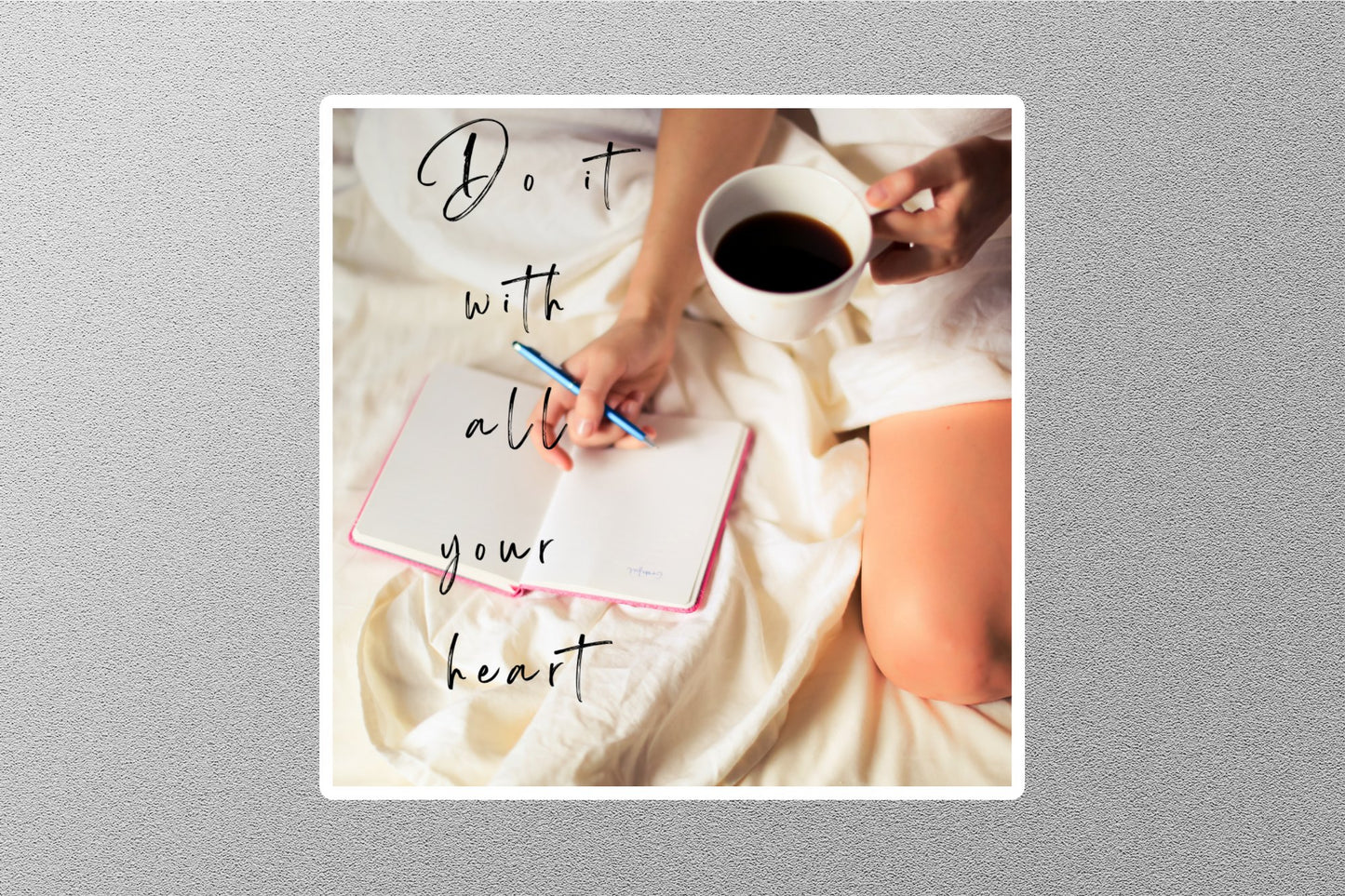 Wholesale Do It With All Your Heart Inspirational Quote Sticker