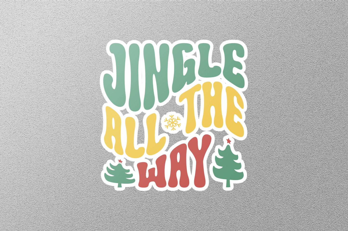 Wholesale Jingle All The Time Christmas Sticker