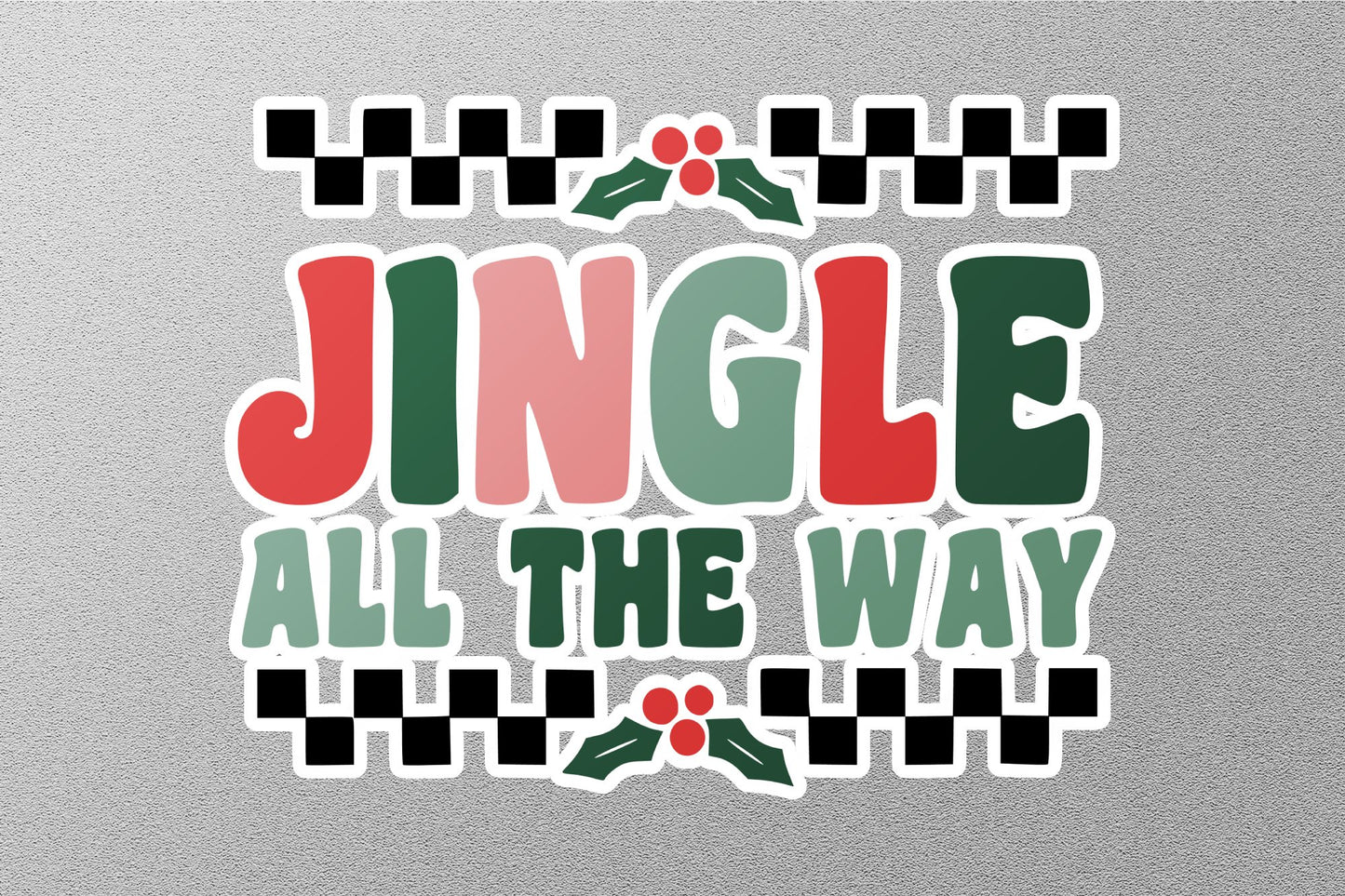 Wholesale Jingle All The Way Christmas Sticker