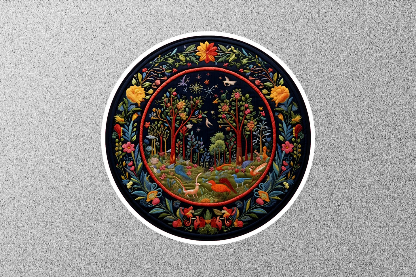Wholesale Birds of Kashmir Christmas Sticker