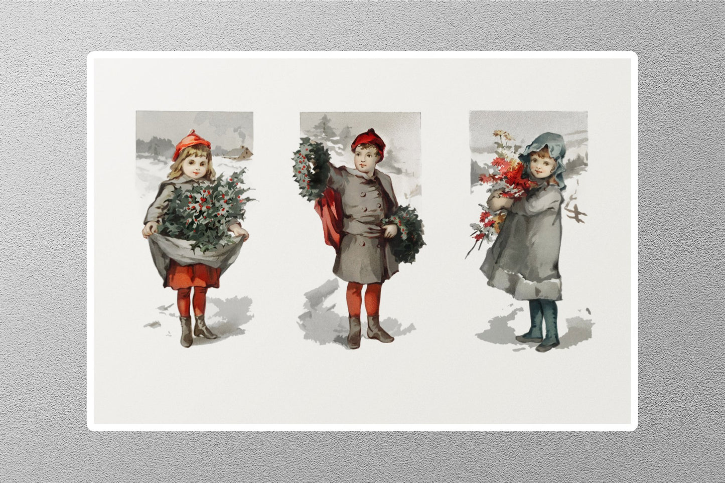 Wholesale Vintage Edwardian Christmas Sticker