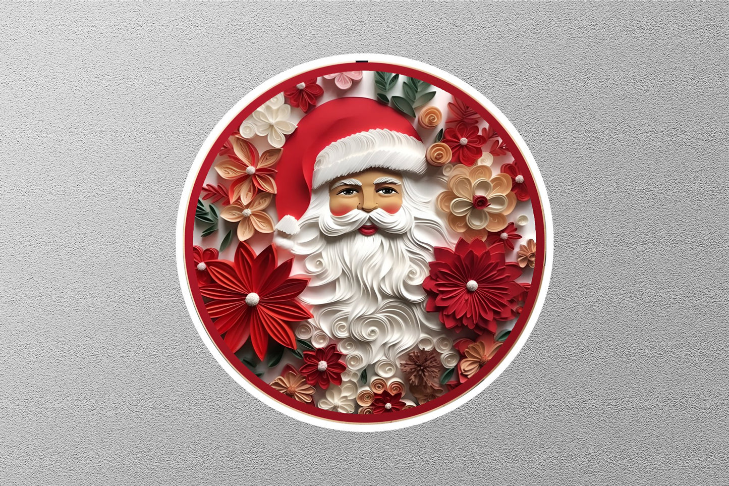 Wholesale Santa Bow Holiday Christmas Sticker