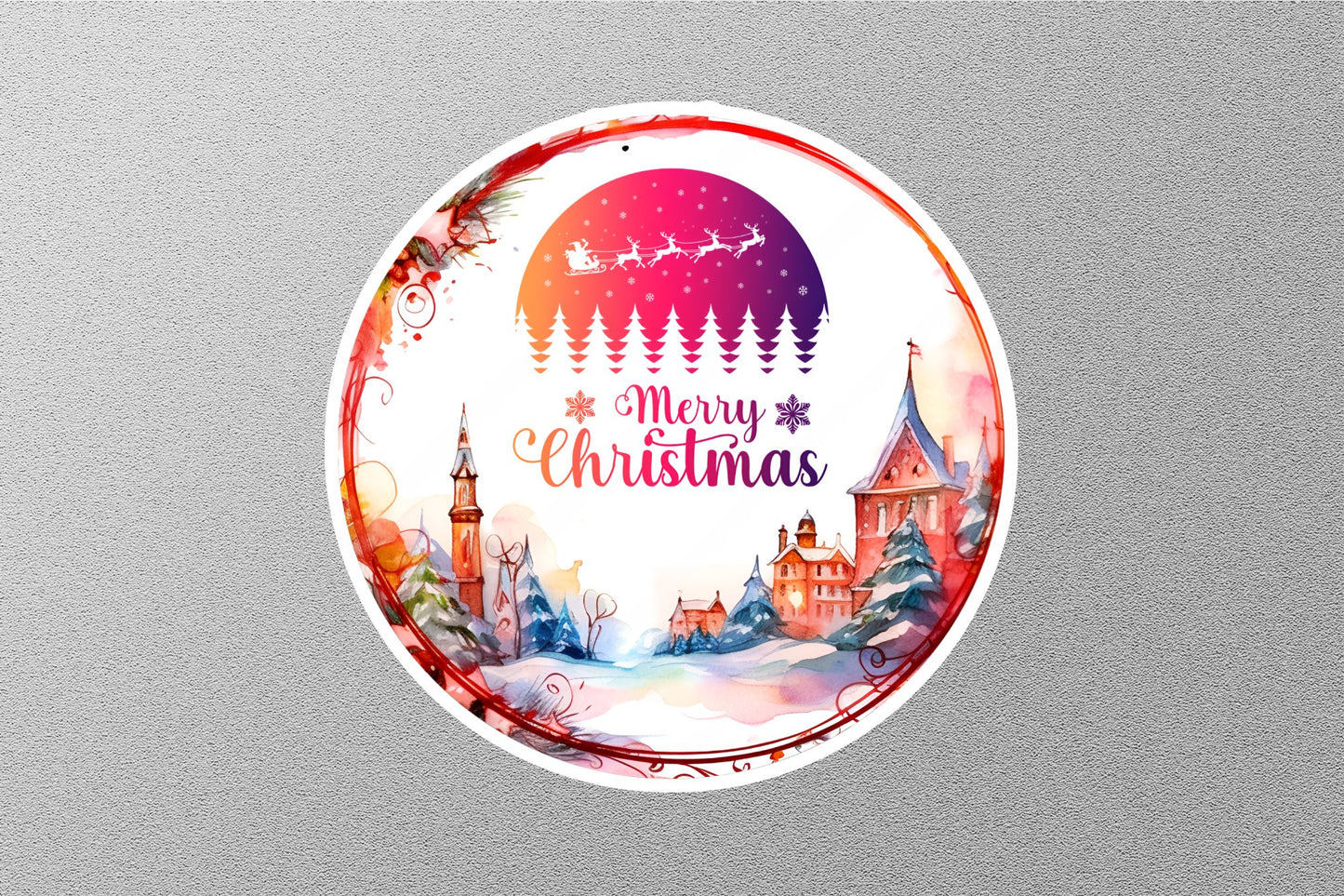Wholesale Santa Claus Glass Cabochon Christmas Sticker