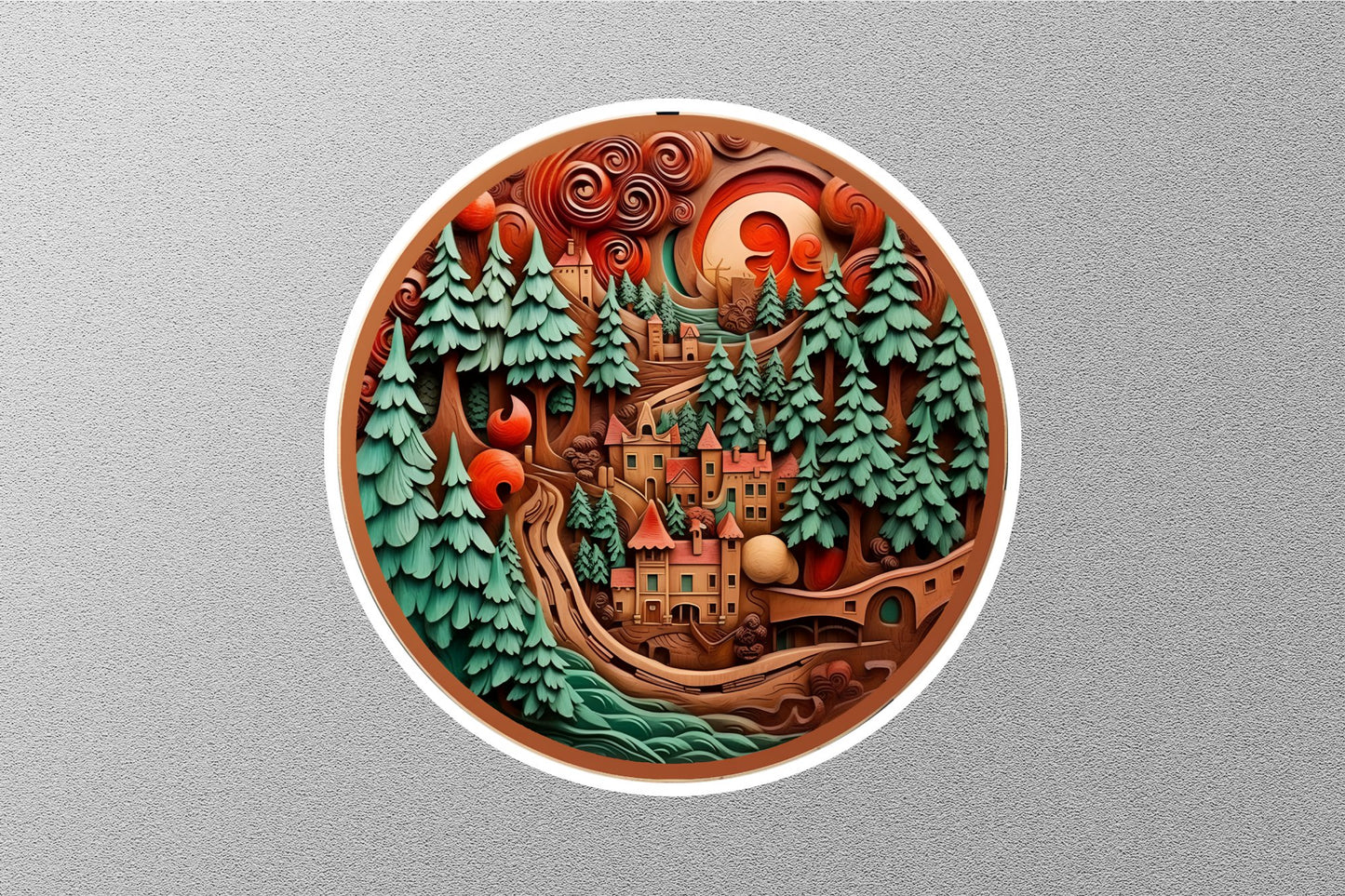 Wholesale Creative Wood Christmas Sticker