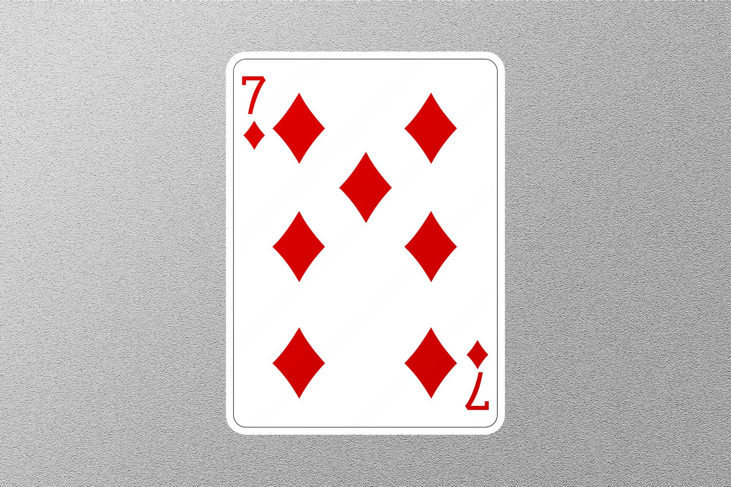 Wholesale 7 of Diamonds Cards Sticker