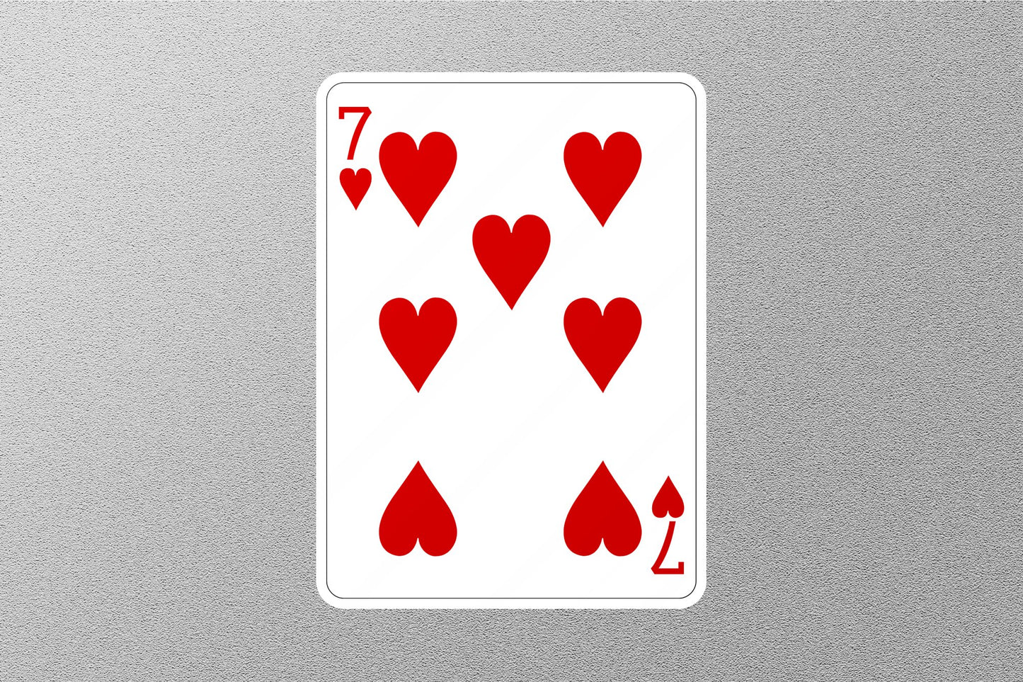 Wholesale 7 of Hearts Cards Sticker