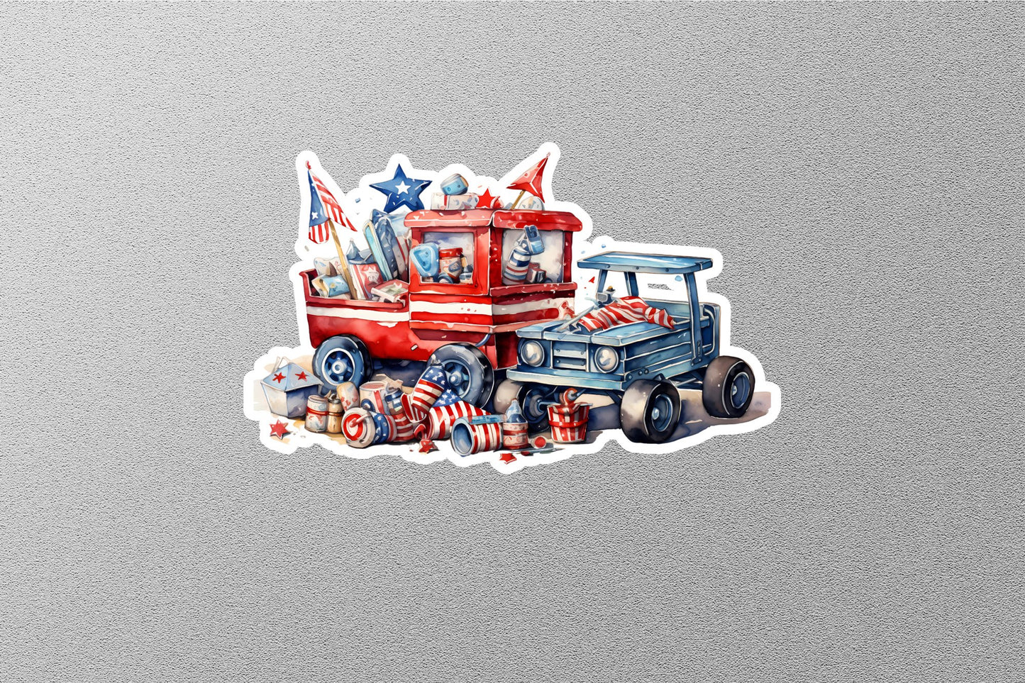 Wholesale Independence Day American Flag on Gifts Sticker