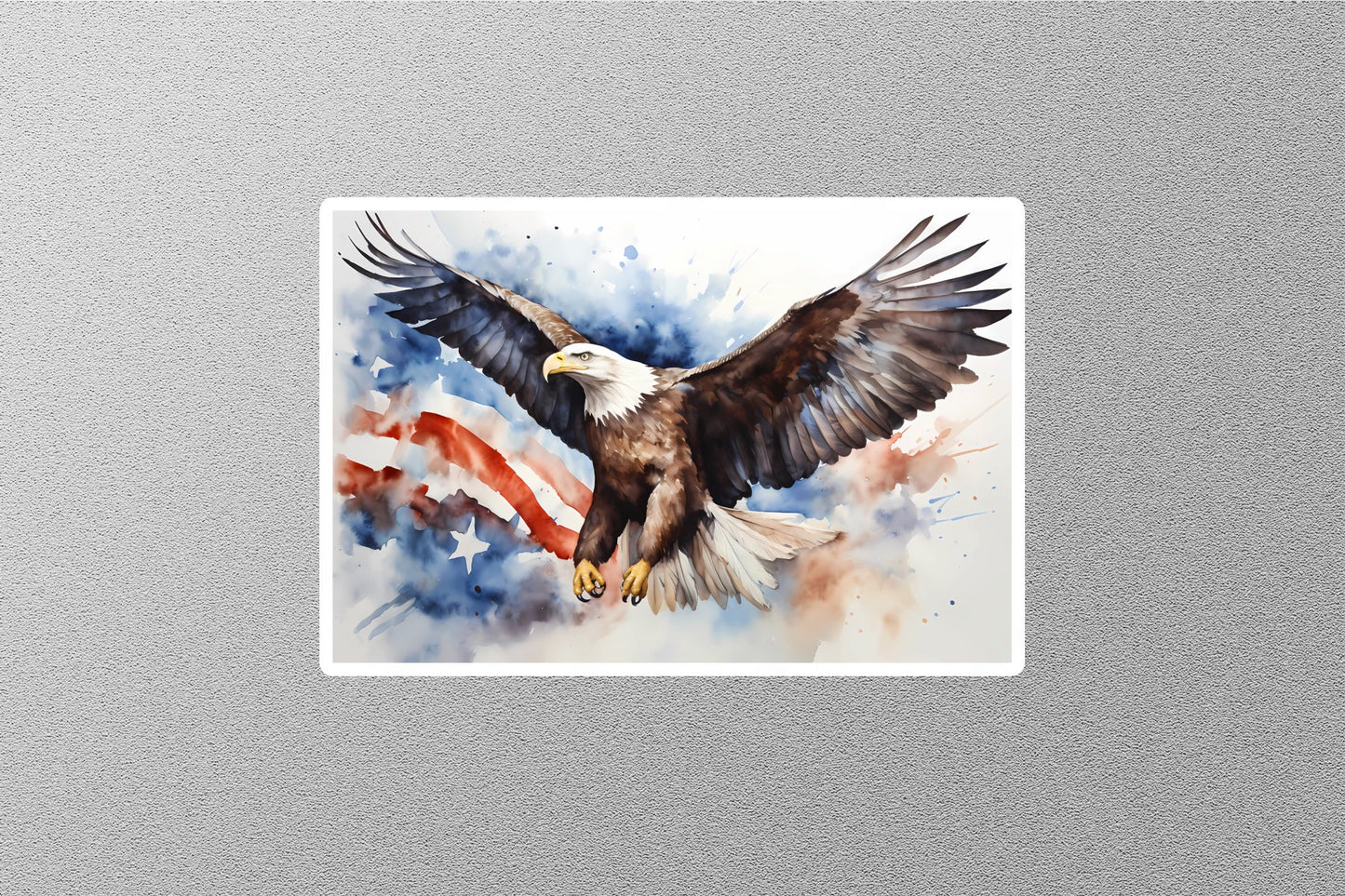Wholesale Eagle With American Flag Sticker