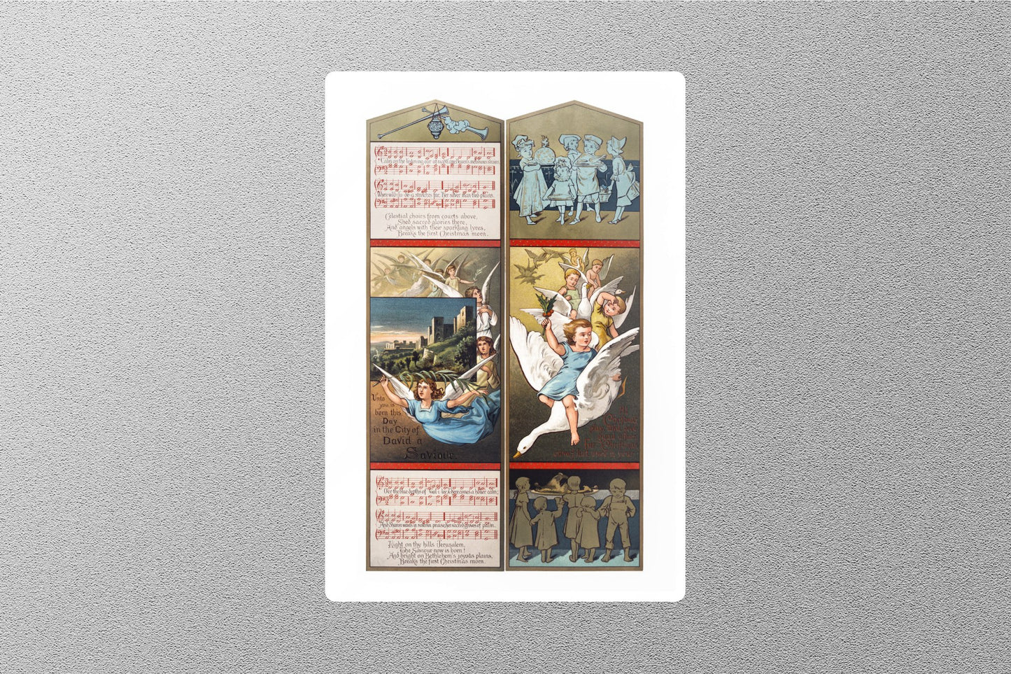 Wholesale Vintage Mature Female Angel Christmas Sticker