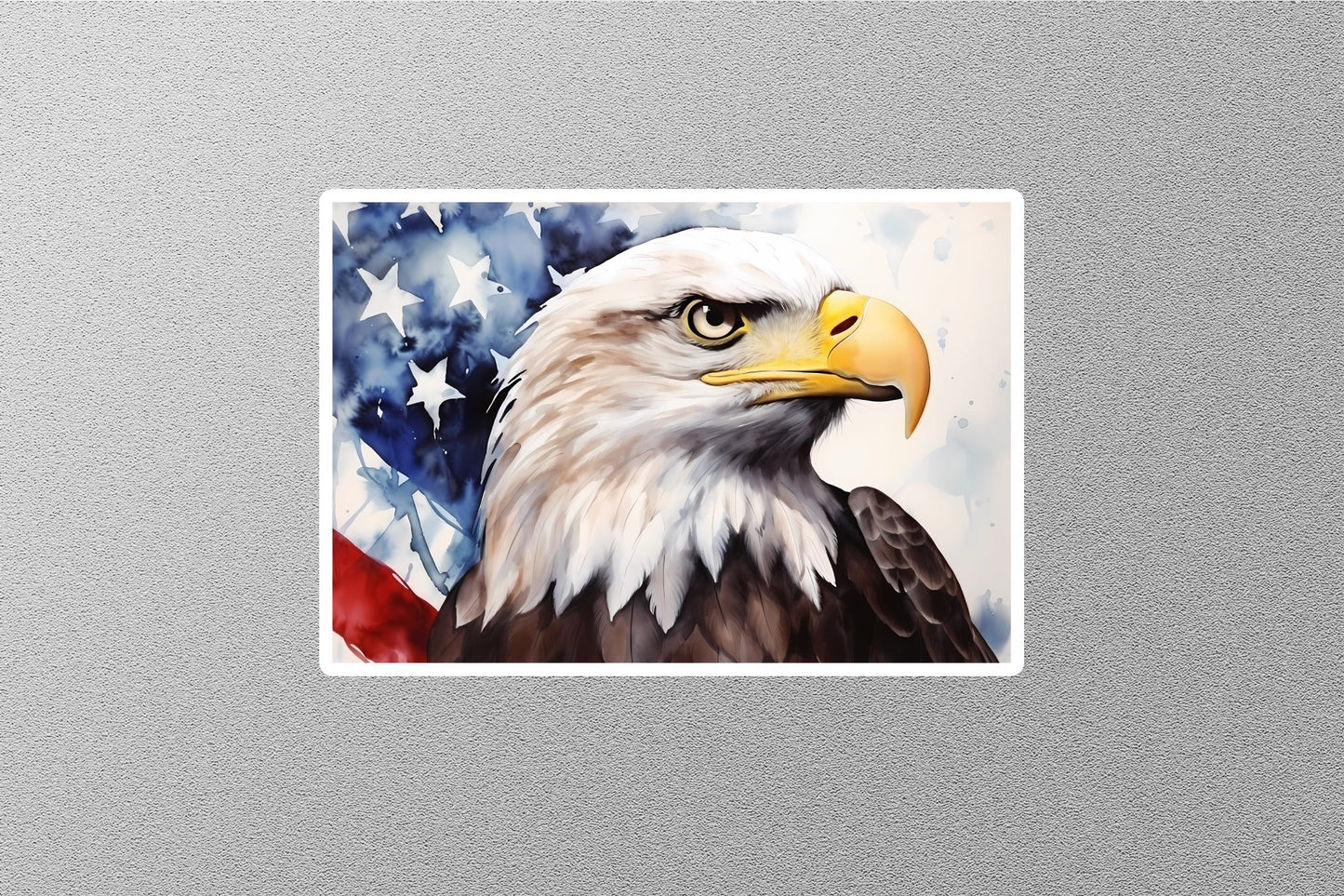 Wholesale Eagle With American Flag Sticker