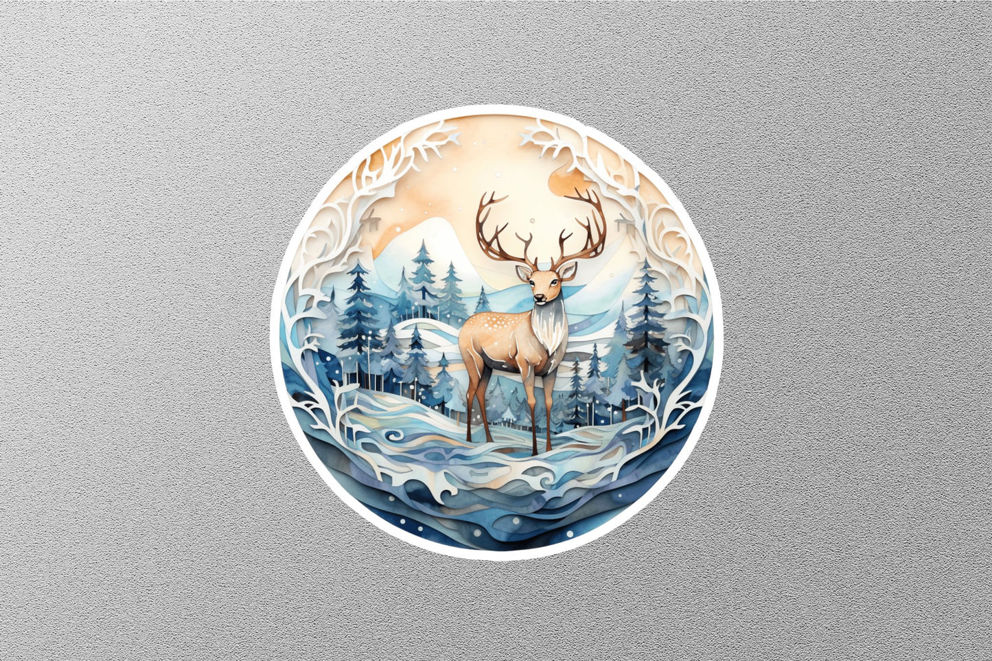 Wholesale Deer Winter Holiday Sticker