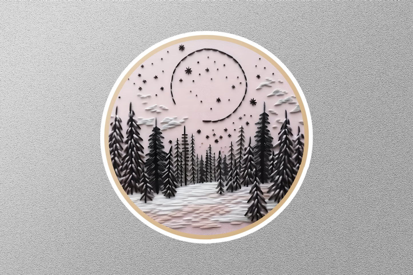 Wholesale Forest Trees Christmas Sticker